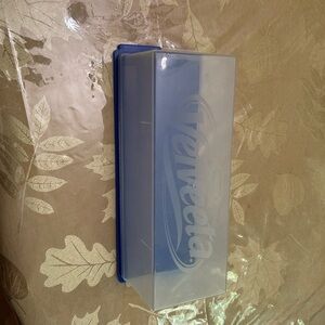 Vintage Velveeta clear and Blue cheese container